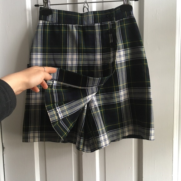 Vintage tartan mini skort - XS - Picture 7 of 8